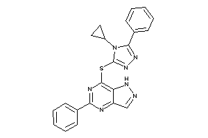 7-[(4-cyclopropyl-5-phenyl-1,2,4-triazol-3-yl)thio]-5-phenyl-1H-pyrazolo[4,3-d]pyrimidine