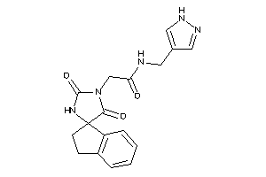 2-(2,5-diketospiro[imidazolidine-4,1'-indane]-1-yl)-N-(1H-pyrazol-4-ylmethyl)acetamide