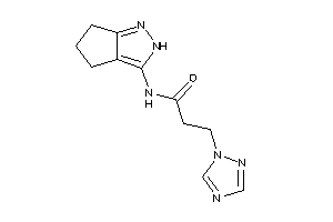 N-(2,4,5,6-tetrahydrocyclopenta[c]pyrazol-3-yl)-3-(1,2,4-triazol-1-yl)propionamide