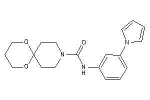 N-(3-pyrrol-1-ylphenyl)-7,11-dioxa-3-azaspiro[5.5]undecane-3-carboxamide