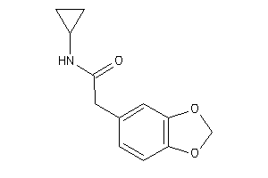 2-(1,3-benzodioxol-5-yl)-N-cyclopropyl-acetamide