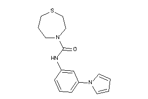 N-(3-pyrrol-1-ylphenyl)-1,4-thiazepane-4-carboxamide