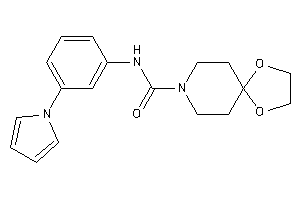 N-(3-pyrrol-1-ylphenyl)-1,4-dioxa-8-azaspiro[4.5]decane-8-carboxamide