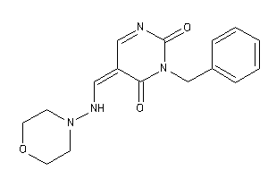 3-benzyl-5-[(morpholinoamino)methylene]pyrimidine-2,4-quinone