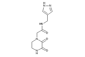 Image of 2-(2,3-diketopiperazino)-N-(1H-pyrazol-4-ylmethyl)acetamide