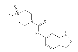 N-indolin-6-yl-1,1-diketo-1,4-thiazinane-4-carboxamide