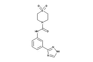 1,1-diketo-N-[3-(1H-1,2,4-triazol-3-yl)phenyl]-1,4-thiazinane-4-carboxamide