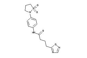 N-[4-(1,1-diketo-1,2-thiazolidin-2-yl)phenyl]-4-(1,2,4-oxadiazol-5-yl)butyramide