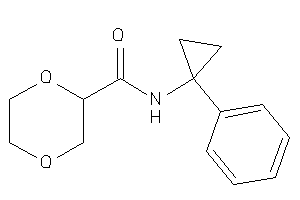 Image of N-(1-phenylcyclopropyl)-1,4-dioxane-2-carboxamide