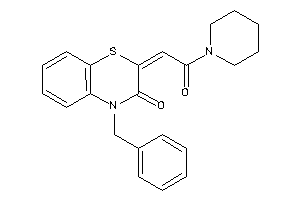 4-benzyl-2-(2-keto-2-piperidino-ethylidene)-1,4-benzothiazin-3-one