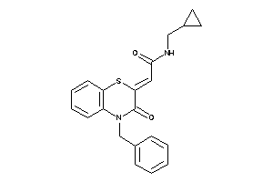 2-(4-benzyl-3-keto-1,4-benzothiazin-2-ylidene)-N-(cyclopropylmethyl)acetamide