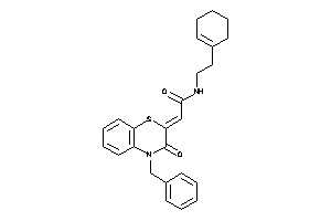 2-(4-benzyl-3-keto-1,4-benzothiazin-2-ylidene)-N-(2-cyclohexen-1-ylethyl)acetamide