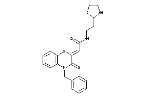 2-(4-benzyl-3-keto-1,4-benzothiazin-2-ylidene)-N-(2-pyrrolidin-2-ylethyl)acetamide