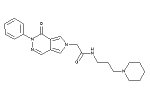 2-(4-keto-3-phenyl-pyrrolo[3,4-d]pyridazin-6-yl)-N-(3-piperidinopropyl)acetamide