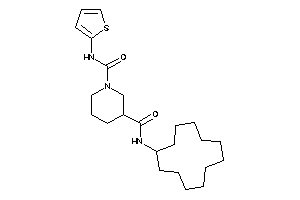 N'-cyclododecyl-N-(2-thienyl)piperidine-1,3-dicarboxamide