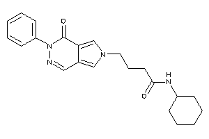 N-cyclohexyl-4-(4-keto-3-phenyl-pyrrolo[3,4-d]pyridazin-6-yl)butyramide