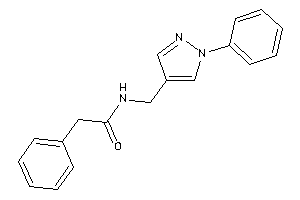 2-phenyl-N-[(1-phenylpyrazol-4-yl)methyl]acetamide