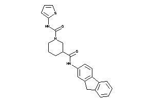 N'-(9H-fluoren-2-yl)-N-(2-thienyl)piperidine-1,3-dicarboxamide