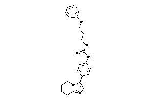 1-(3-anilinopropyl)-3-[4-(5,6,7,8-tetrahydro-[1,2,4]triazolo[4,3-a]pyridin-3-yl)phenyl]urea