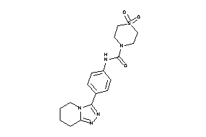 1,1-diketo-N-[4-(5,6,7,8-tetrahydro-[1,2,4]triazolo[4,3-a]pyridin-3-yl)phenyl]-1,4-thiazinane-4-carboxamide