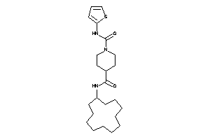 N'-cyclododecyl-N-(2-thienyl)piperidine-1,4-dicarboxamide