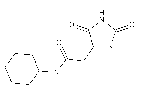 N-cyclohexyl-2-(2,5-diketoimidazolidin-4-yl)acetamide