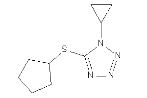 5-(cyclopentylthio)-1-cyclopropyl-tetrazole