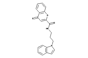 Image of N-(3-indol-1-ylpropyl)-4-keto-chromene-2-carboxamide