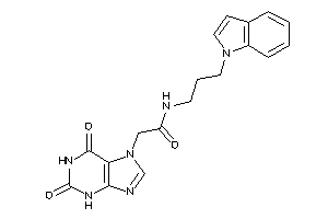 2-(2,6-diketo-3H-purin-7-yl)-N-(3-indol-1-ylpropyl)acetamide