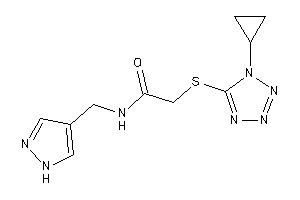 2-[(1-cyclopropyltetrazol-5-yl)thio]-N-(1H-pyrazol-4-ylmethyl)acetamide