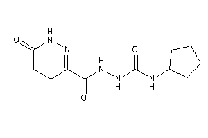 1-cyclopentyl-3-[(6-keto-4,5-dihydro-1H-pyridazine-3-carbonyl)amino]urea