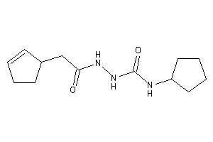 1-[(2-cyclopent-2-en-1-ylacetyl)amino]-3-cyclopentyl-urea