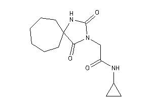 Image of N-cyclopropyl-2-(2,4-diketo-1,3-diazaspiro[4.6]undecan-3-yl)acetamide