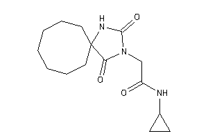 N-cyclopropyl-2-(2,4-diketo-1,3-diazaspiro[4.7]dodecan-3-yl)acetamide