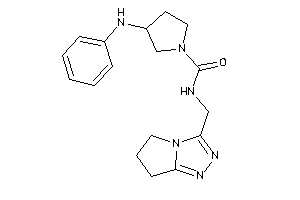 3-anilino-N-(6,7-dihydro-5H-pyrrolo[2,1-c][1,2,4]triazol-3-ylmethyl)pyrrolidine-1-carboxamide