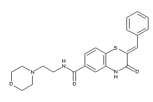 2-benzal-3-keto-N-(2-morpholinoethyl)-4H-1,4-benzothiazine-6-carboxamide