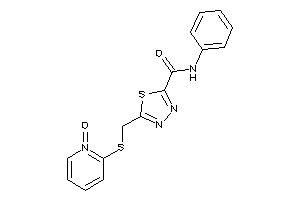 5-[[(1-keto-2-pyridyl)thio]methyl]-N-phenyl-1,3,4-thiadiazole-2-carboxamide