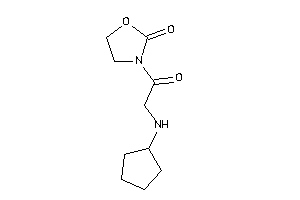 3-[2-(cyclopentylamino)acetyl]oxazolidin-2-one