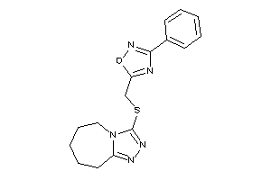 3-phenyl-5-[(6,7,8,9-tetrahydro-5H-[1,2,4]triazolo[4,3-a]azepin-3-ylthio)methyl]-1,2,4-oxadiazole