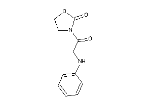 3-(2-anilinoacetyl)oxazolidin-2-one