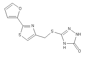 3-[[2-(2-furyl)thiazol-4-yl]methylthio]-1,4-dihydro-1,2,4-triazol-5-one