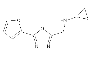 Cyclopropyl-[[5-(2-thienyl)-1,3,4-oxadiazol-2-yl]methyl]amine