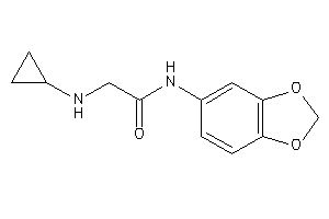 N-(1,3-benzodioxol-5-yl)-2-(cyclopropylamino)acetamide