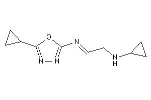 Cyclopropyl-[2-[(5-cyclopropyl-1,3,4-oxadiazol-2-yl)imino]ethyl]amine