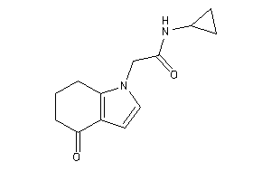 N-cyclopropyl-2-(4-keto-6,7-dihydro-5H-indol-1-yl)acetamide