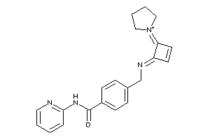 Image of N-(2-pyridyl)-4-[[(4-pyrrolidin-1-ium-1-ylidenecyclobut-2-en-1-ylidene)amino]methyl]benzamide