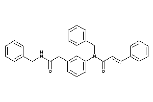 Image of N-benzyl-N-[3-[2-(benzylamino)-2-keto-ethyl]phenyl]-3-phenyl-acrylamide