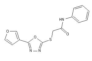 2-[[5-(3-furyl)-1,3,4-oxadiazol-2-yl]thio]-N-phenyl-acetamide