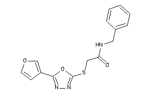 N-benzyl-2-[[5-(3-furyl)-1,3,4-oxadiazol-2-yl]thio]acetamide