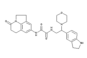 Image of N'-(2-indolin-5-yl-2-morpholino-ethyl)-N-(ketoBLAHyl)oxamide